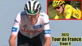 Pogačar & Vingegaard SUFFER | TdF Stage 9 '23