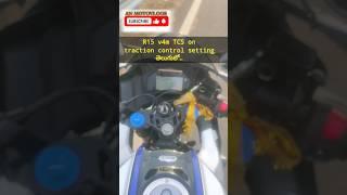 #how to #r15v4 m TCS of.. setting Telugu..AN motovlogs  #bikeride #bikelover #bikereview #bikemile