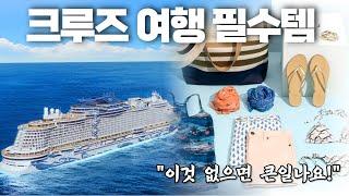 [짐싸기] 크루즈여행 꿀팁! 꼭 챙겨야 할 필수템 5가지  #크루즈여행