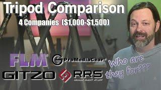 Tripod Comparison, 4 Companies ($1,000-1,500)