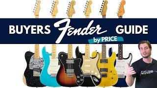 Best Fender Guitars by PRICE