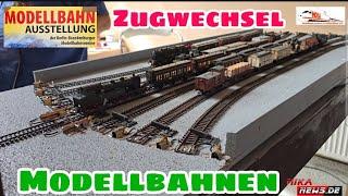 Endstation "Schattenbahnhof" mit Zugwechsel Abkoppeln - Modellbahn Ausstellung