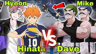 Snow Volleyball Gameplay (Hinata+Sanghyeon VS Dave+Mike) !! The Spike Volleyball Story