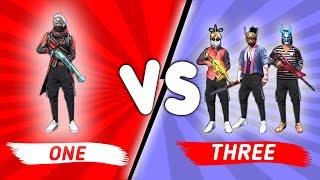 1 VS 3 Best Clash Squad Custom 21 Kills Epic Match - Garena Free Fire