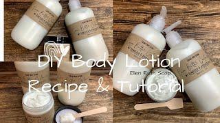 DIY   Simple & Easy Body Lotion Recipe + How to Calculate Fragrance Oil Load | Ellen Ruth Soap