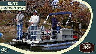 The Pond King Elite Pontoon Boat - The ultimate in fishing