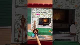 GRWM for school #blowup #fypviralシ #tocaboca #preppy #viral