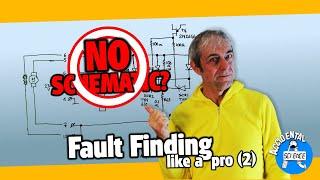 In 7 steps when NO schematic is available: How to #faultfinding and #troubleshooting #electronics