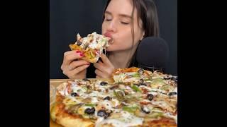 ASMR DOMINO’S CHEESE BURST PIZZA MUKBANG #asmr #mukbang #pizza