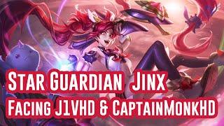 Star Guardian Jinx Gameplay | Facing J1VHD & CaptainMonkHD