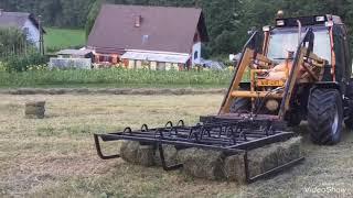 Doppstadt Trac 80 mit Kleinballengreifer