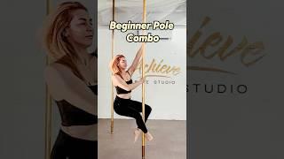 Beginner Pole Dance Combo on Static | 5 beginner friendly moves sequence #poledancing #beginnerpole