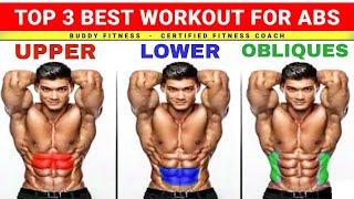 Top 3 Abs Exercises | Best Workout For Abs At Home | @BuddyFitness
