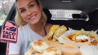 Taco Bell Mukbang! NEW mini crunchwraps!