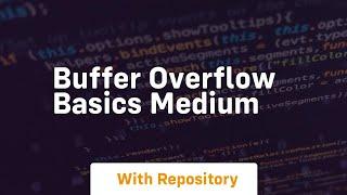 Buffer Overflow Basics Medium