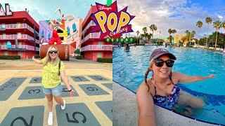 Disney's POP Century Resort - FULL TOUR! Room, Pool, Food Court, Rainstorm, Merchandise & More!