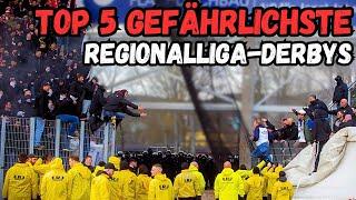 Die TOP 5 GEFÄHRLICHSTEN DERBYS aller REGIONALLIGEN!