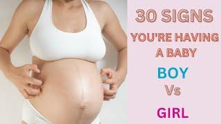 Signs You are having a baby boy vs girl | Common symptoms of a baby girl pregnancy