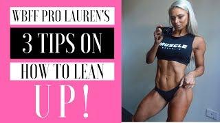 WBFF PRO Lauren Simpson - POSING practice, Tips on How to LEAN UP! + GLUTES & HAMSTRINGS Workout!