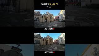 DJI Action 5 VS Action 4 NORMAL color mode D-LOG M + LUT