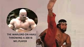 The Warlord on Haku throwing a 300 lb NFL player across a bar