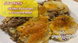 Southern Skillet Potatoes & Ground Beef