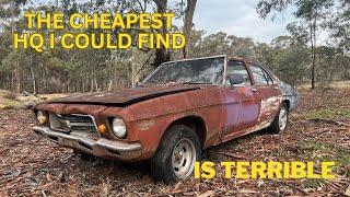 Rescuing the cheapest HQ Holden I could find- revival,  restoration or rusty scrap?