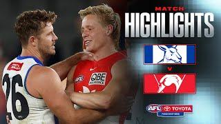 North Melbourne v Sydney Swans Highlights | Round 4, 2025 | AFL