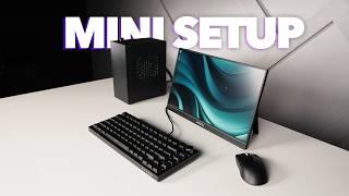 Montei MINI SETUP que cabe na Mochila? | PC MINI ITX + Monitor Portátil