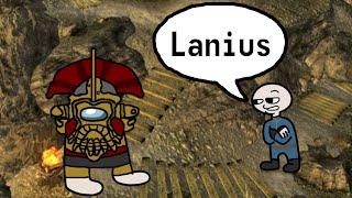 Amogus Lanius Battle with 100 Speech