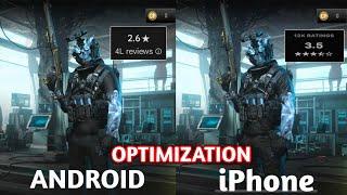 Warzone mobile huge optimization gap between android vs ios (high end android devices vs iPhone)wzm