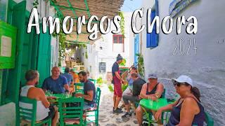 Amorgos Greece, Chora, easily could replace SANTORINI & MYKONOS combined, walking tour 4k, drone