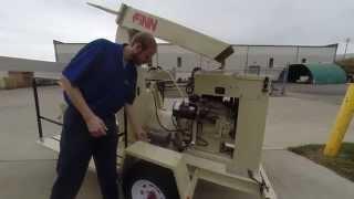 Finn B70 Straw Blower Start Up Video