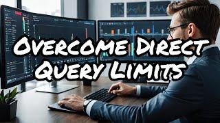 How to overcome limitations of Direct Query in Power BI? Direct Query Mode