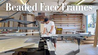Cabinetmaker Creating Beaded Face Frames For a Custom Cabinet Project