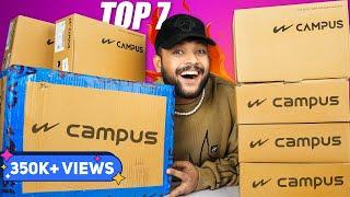  7 Best Budget Campus Shoes/Sneakers Under 1500  Campus Shoes Haul Review 2022 | ONE CHANCE