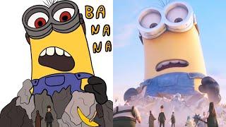 Giant Minion funny Drawing Meme - bob MINIONS Clips ️ drawing meme