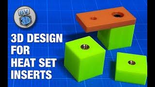 Simple 3D Design for Heat Set Inserts in Tinkercad
