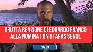 ISOLA DEI FAMOSI LA RABBIA DI EDOARDO FRANCO ALLA NOMINATION  LA SUA REAZIONE E' INASPETTATA