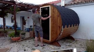 DIY sauna | Barrel Sauna |  Outdoor Sauna kit