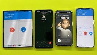 SkyPhone vs WhatsApp Business incoming Call IPhone 14pro vs Realmi 11pro vs Z Fold vs Poco X6