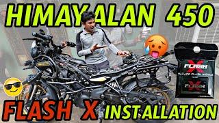 Himalayan 450  Flash X Installation In Telugu || FULL TUTORIAL || ROCKY VLOGS || #imrockyrider