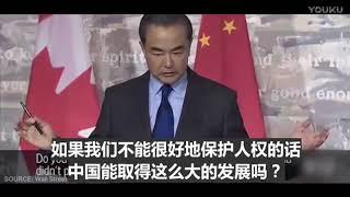 中国外长王毅怒斥加拿大记者！振奋人心！ 标清