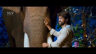 Elephant Herd Rescue Yash From Rowdies In Forest | Gajakesari Kannada Movie Super Scene