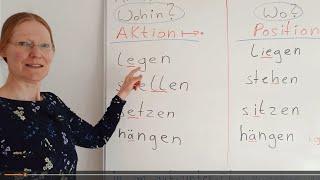 Akkusativ oder Dativ ? / wo oder wohin ? /  B1 / learn German grammar - Deutsch lernen