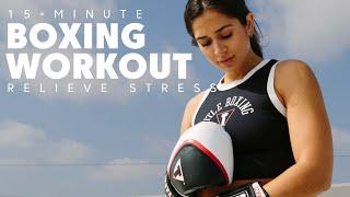 15-Minute At-Home Boxing Workout (RELIEVE STRESS!) | TITLE Workouts