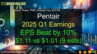 Pentair (PNR|$13.2B) - 2025 Q1 Earnings Analysis