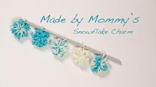 Easy Flower or Snowflake Charm Without the Rainbow Loom