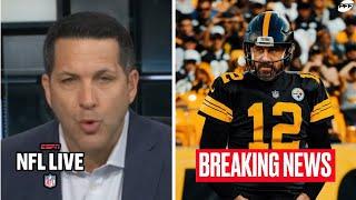 NFL LIVE | Adam Schefter BREAKING Aaron Rodgers is "getting close" to signing a deal with Steelers