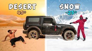 Desert to Snow Challenge in Thar 4X4  Non-Stop 1000Km driving